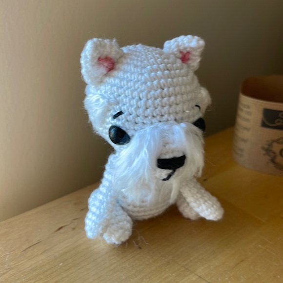 Hand Crafted Other - Handcrafted Westie Puppy Dog Decor Amigurui Crochet Figure Toy